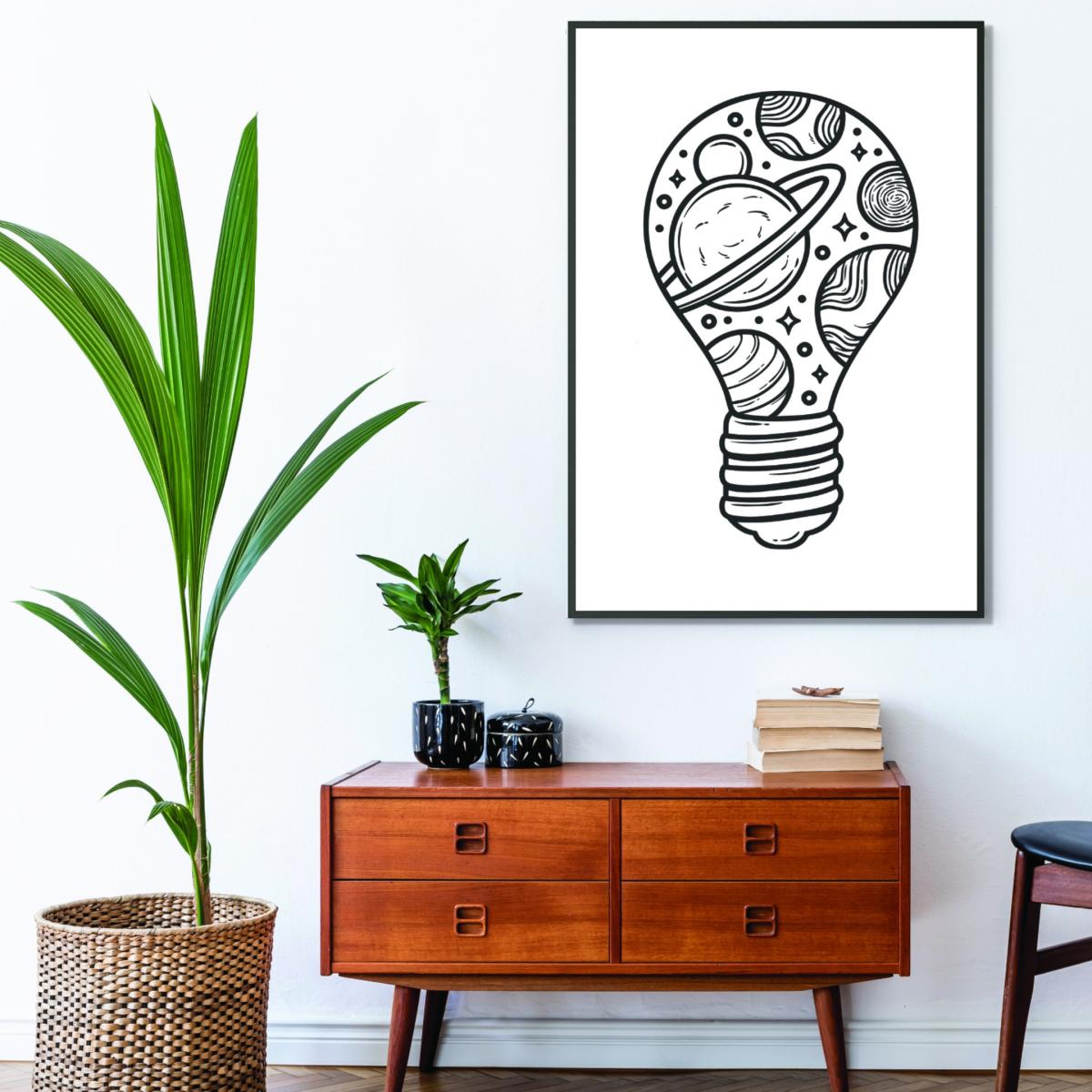 Black I Just Had An Idea A3 297 X 420Mm Stanley Print House – image 3