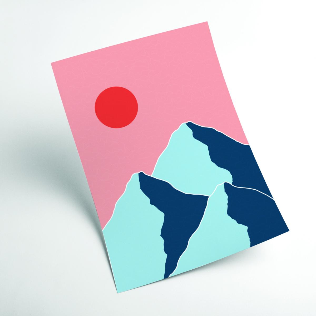 Minimal Mountain Tops 2 A1 594 X 841Mm Stanley Print House – image 2