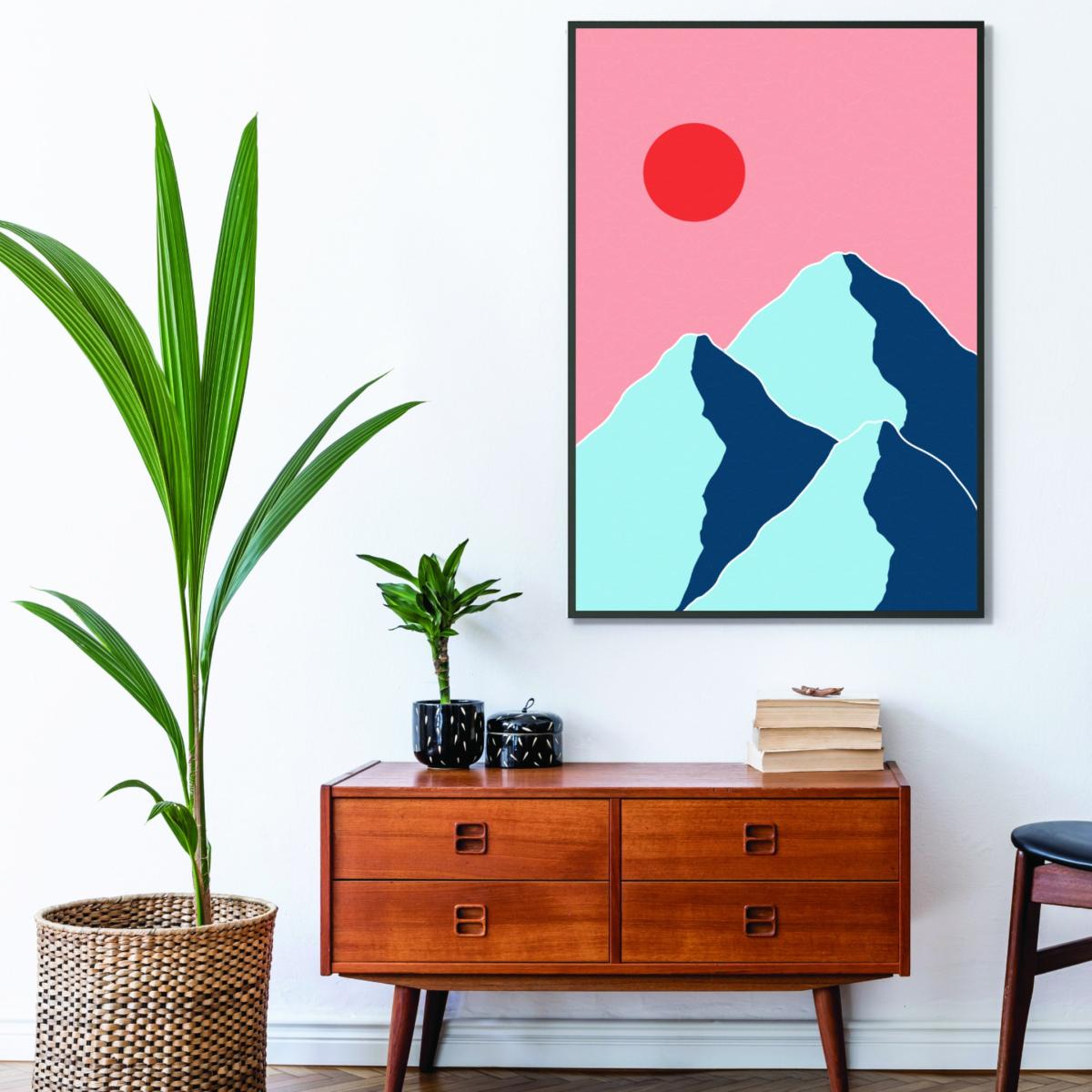 Minimal Mountain Tops 2 A1 594 X 841Mm Stanley Print House – image 3
