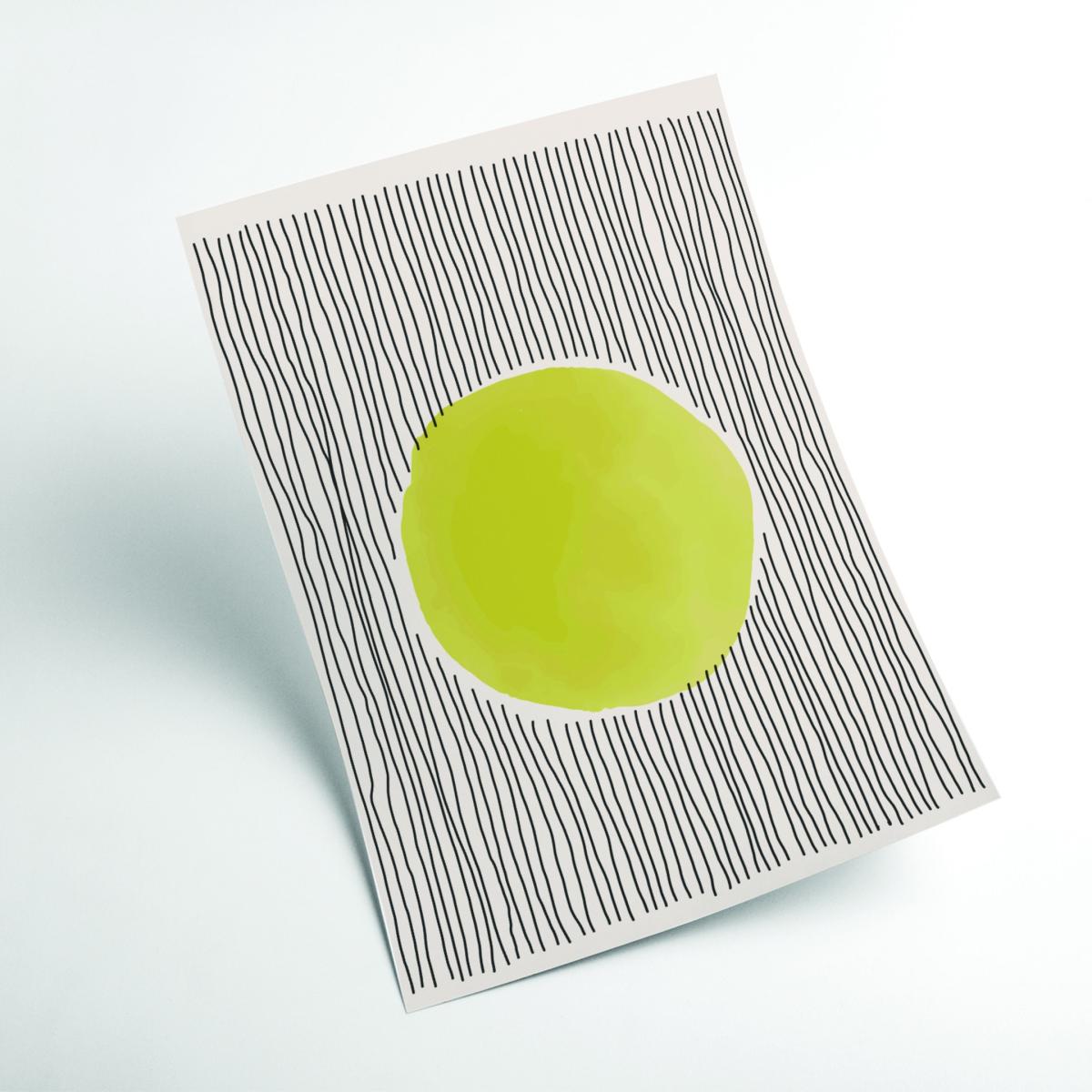 Yellow / Orange Sunny Minimal Design #1 Large Stanley Print House – image 2