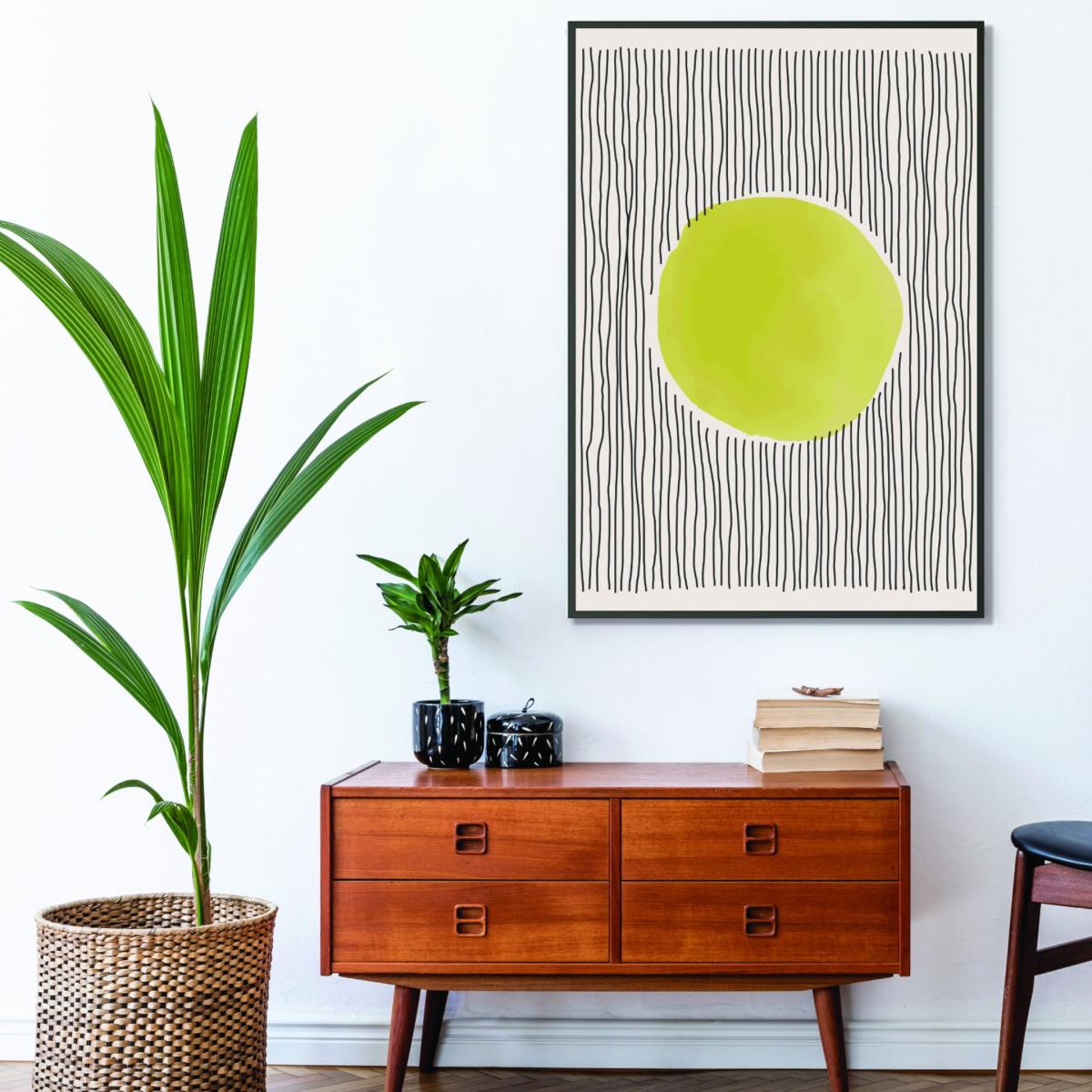 Yellow / Orange Sunny Minimal Design #1 Large Stanley Print House – image 3