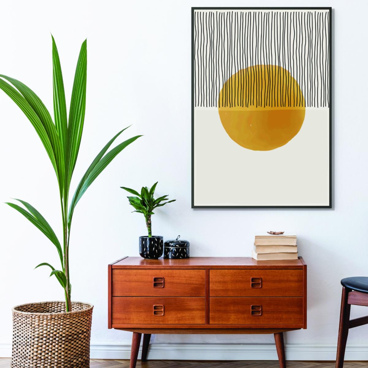 Yellow / Orange Boho Suns Series #5 Large Stanley Print House – image 3