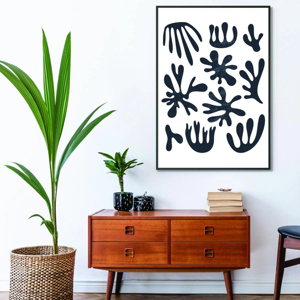 Black Minimal Abstract Algae I Large Stanley Print House – image 3