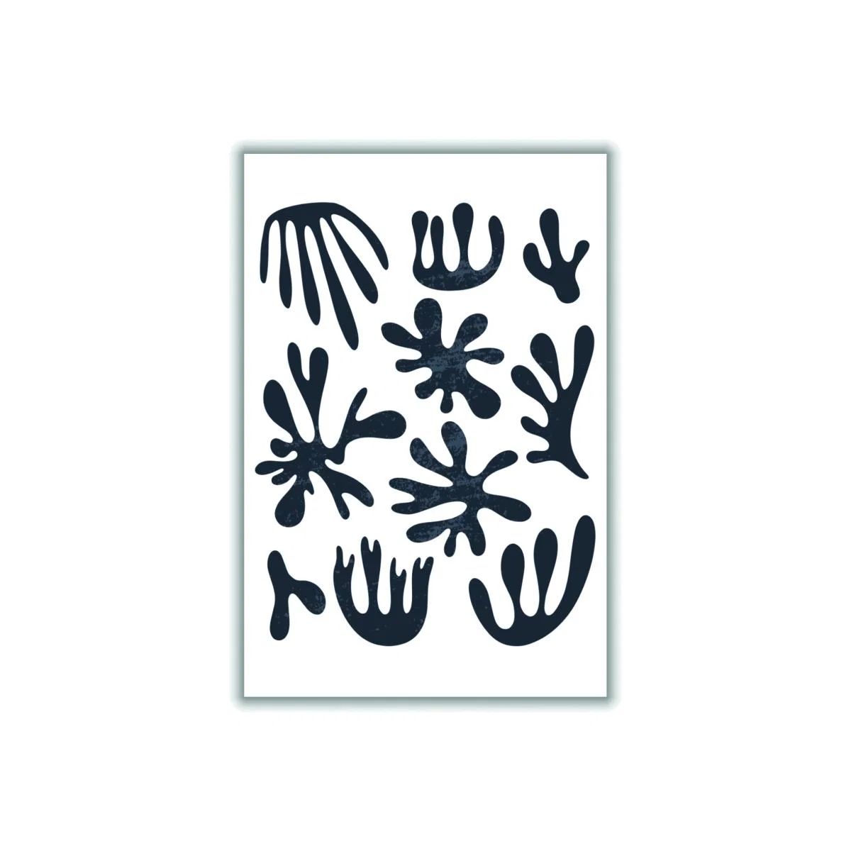 Black Minimal Abstract Algae I Large Stanley Print House – image 1