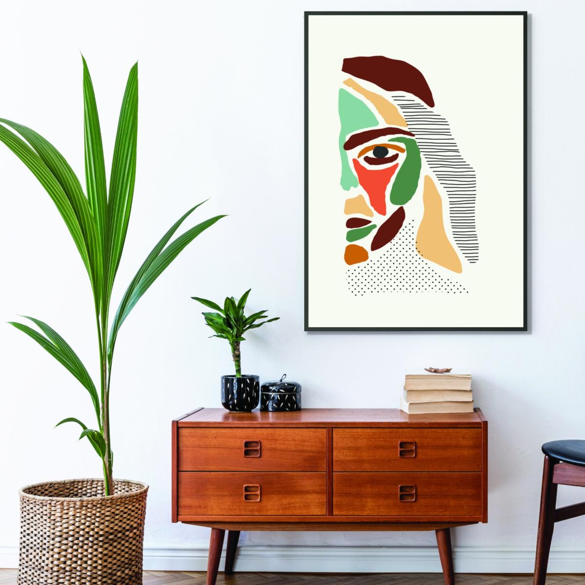 Color Abstract Faces #3 Extra Large Stanley Print House – image 3