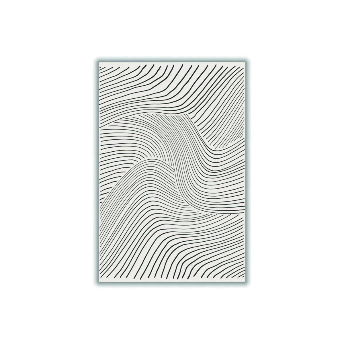 Grey Minimal Lines Set #1 Large Stanley Print House – image 1