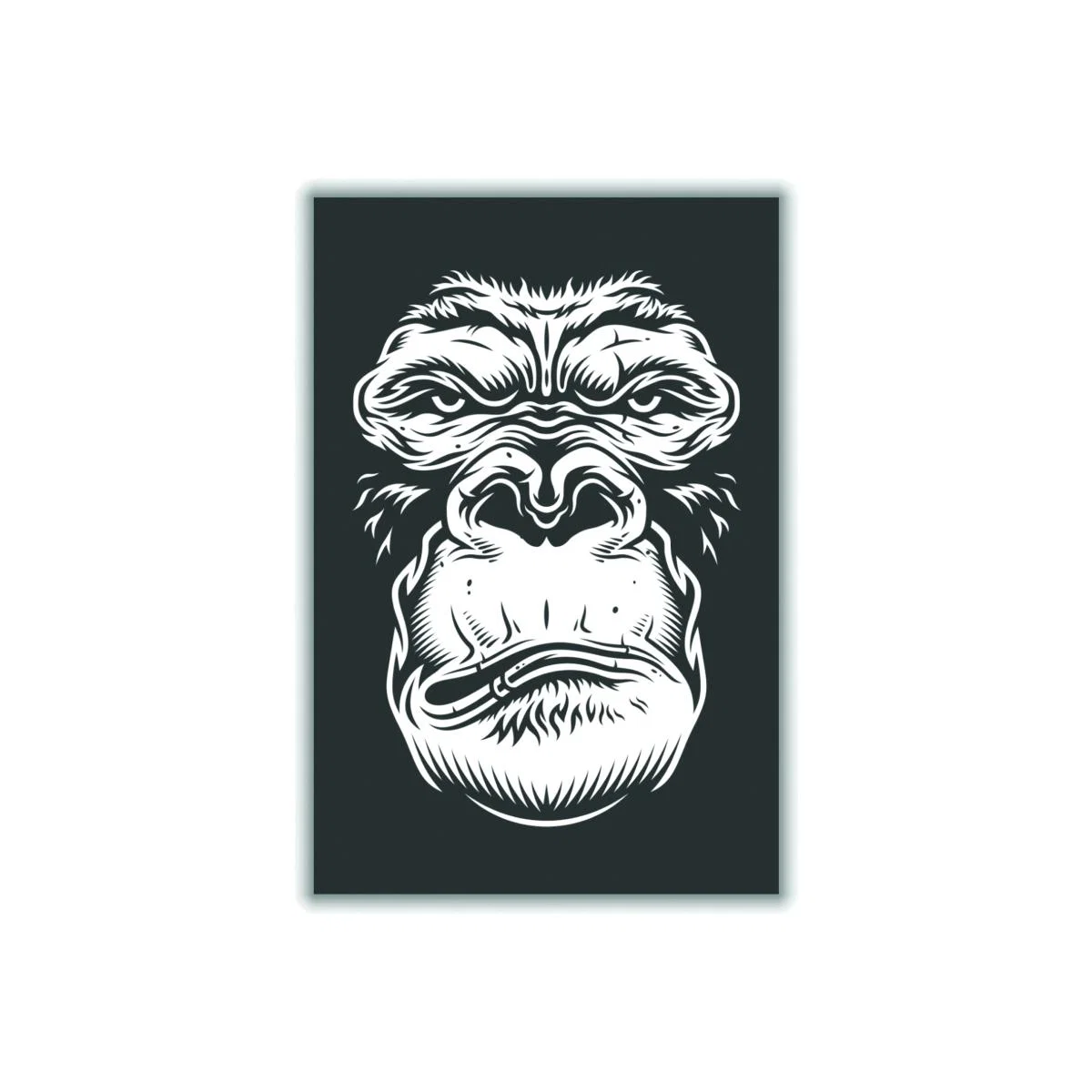 Black Close Up Ape A3 297 X 420Mm Stanley Print House – image 1