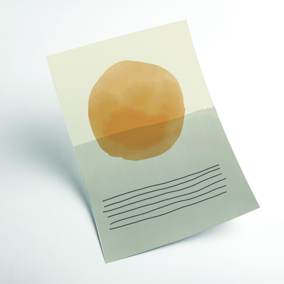 Yellow / Orange Minimal Abstract Vibes #2 A1 594 X 841Mm Stanley Print House – image 2