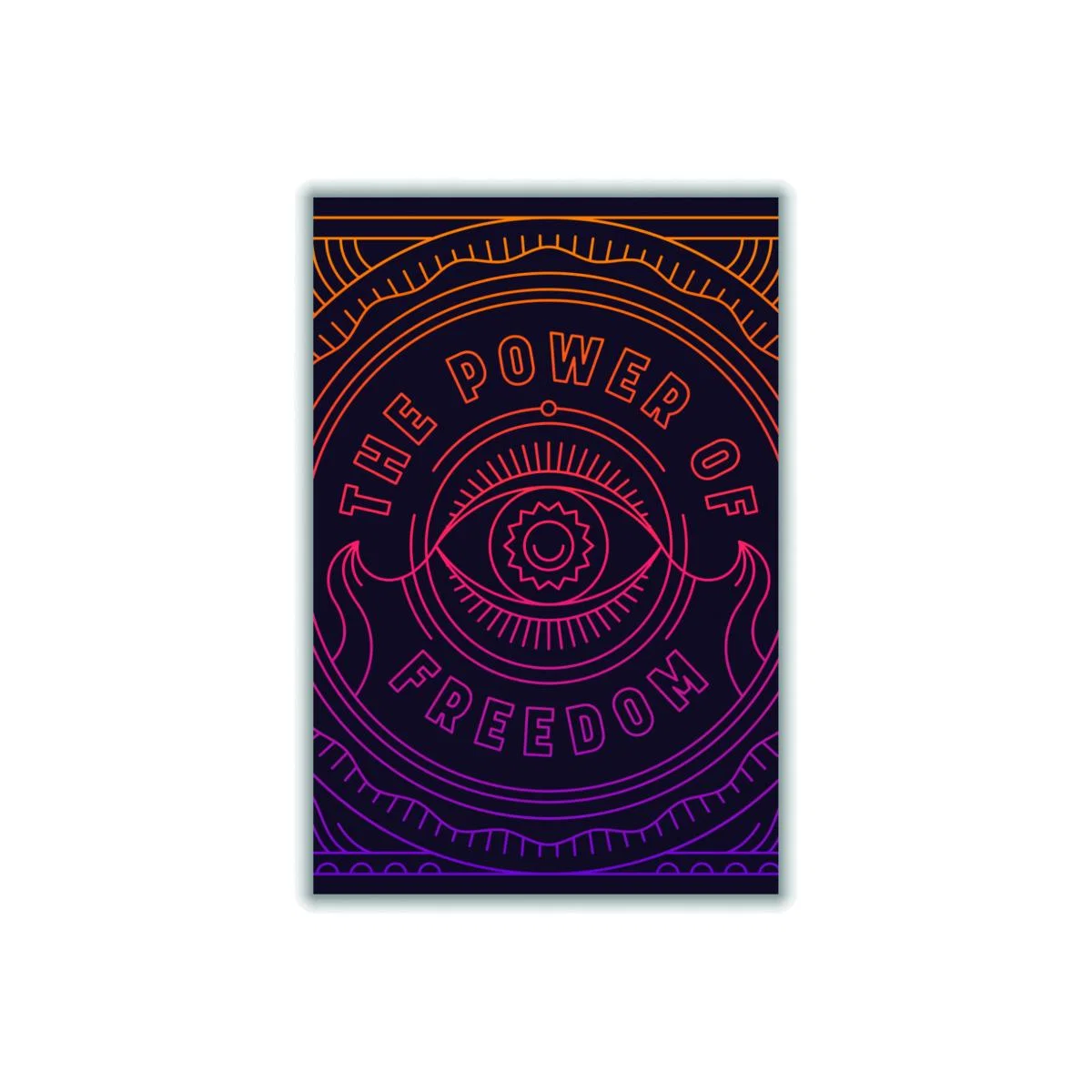 Yellow / Orange The Power For Freedom!! Extra Small Stanley Print House – image 1