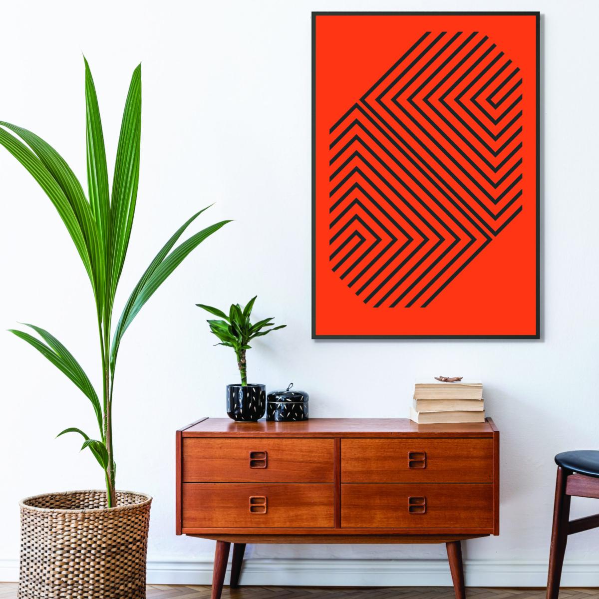 Yellow / Orange Pattern Series -2 Large Stanley Print House – image 3