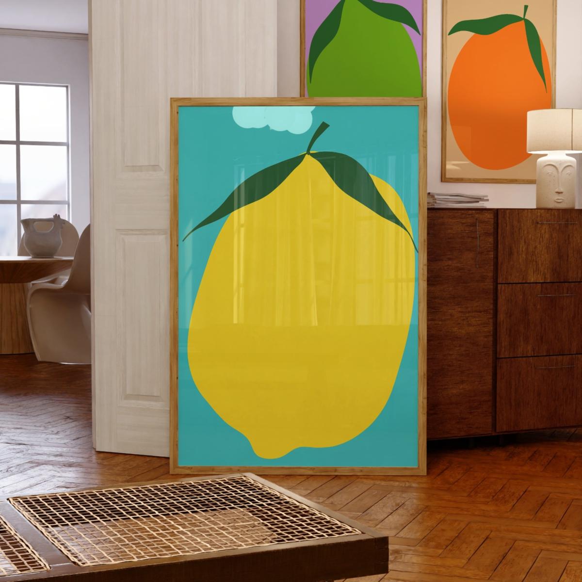 Lemon Art Print - A2 Natalie Cass Art – image 5