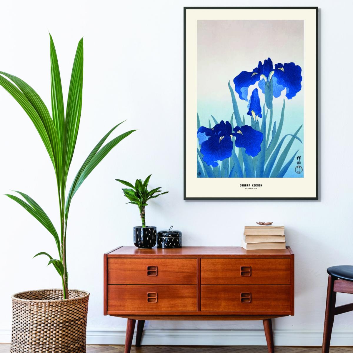 Blue Ohara Koson - Iris Flowers Medium Stanley Print House – image 3