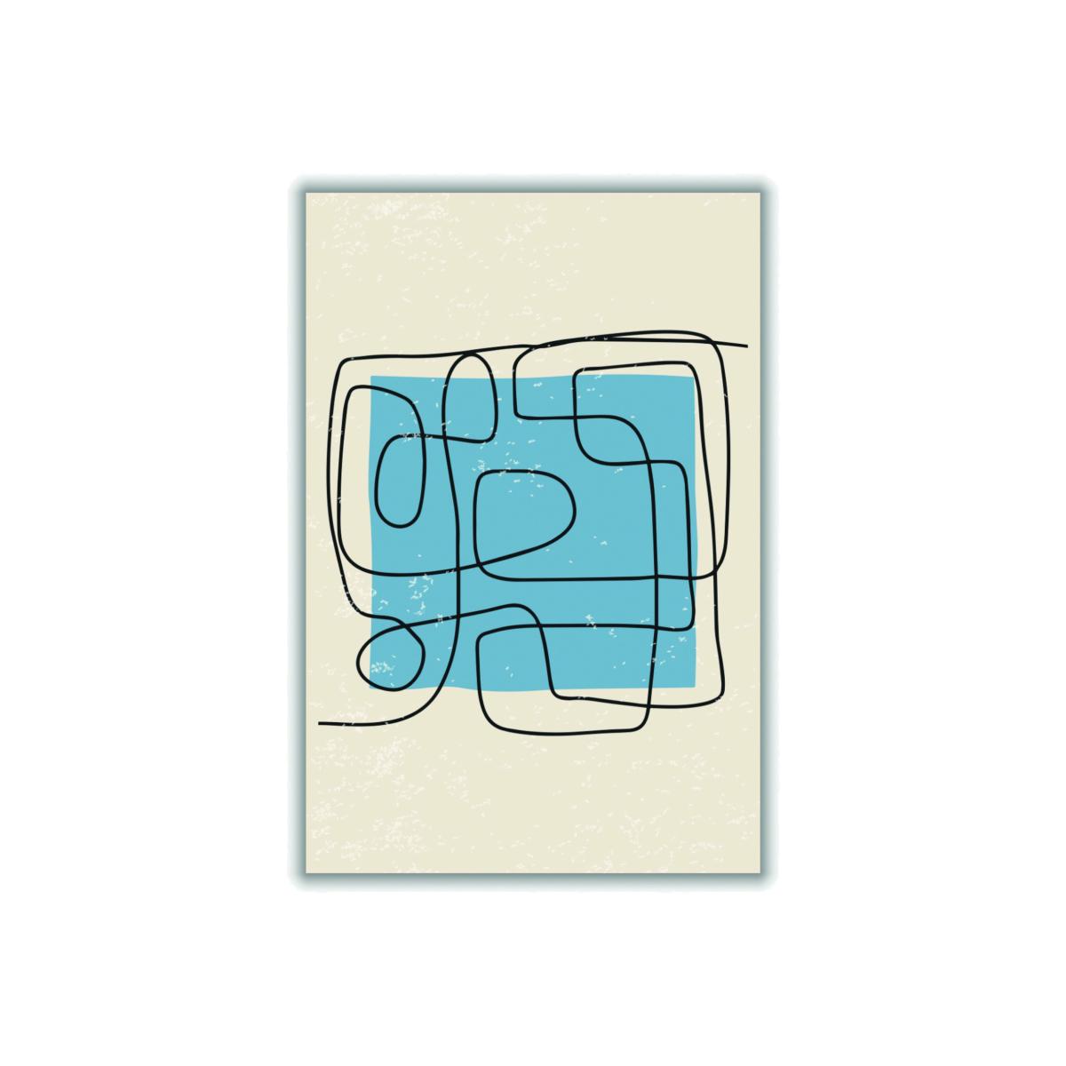 Blue Abstract Color Set #1 Extra Large Stanley Print House – image 1
