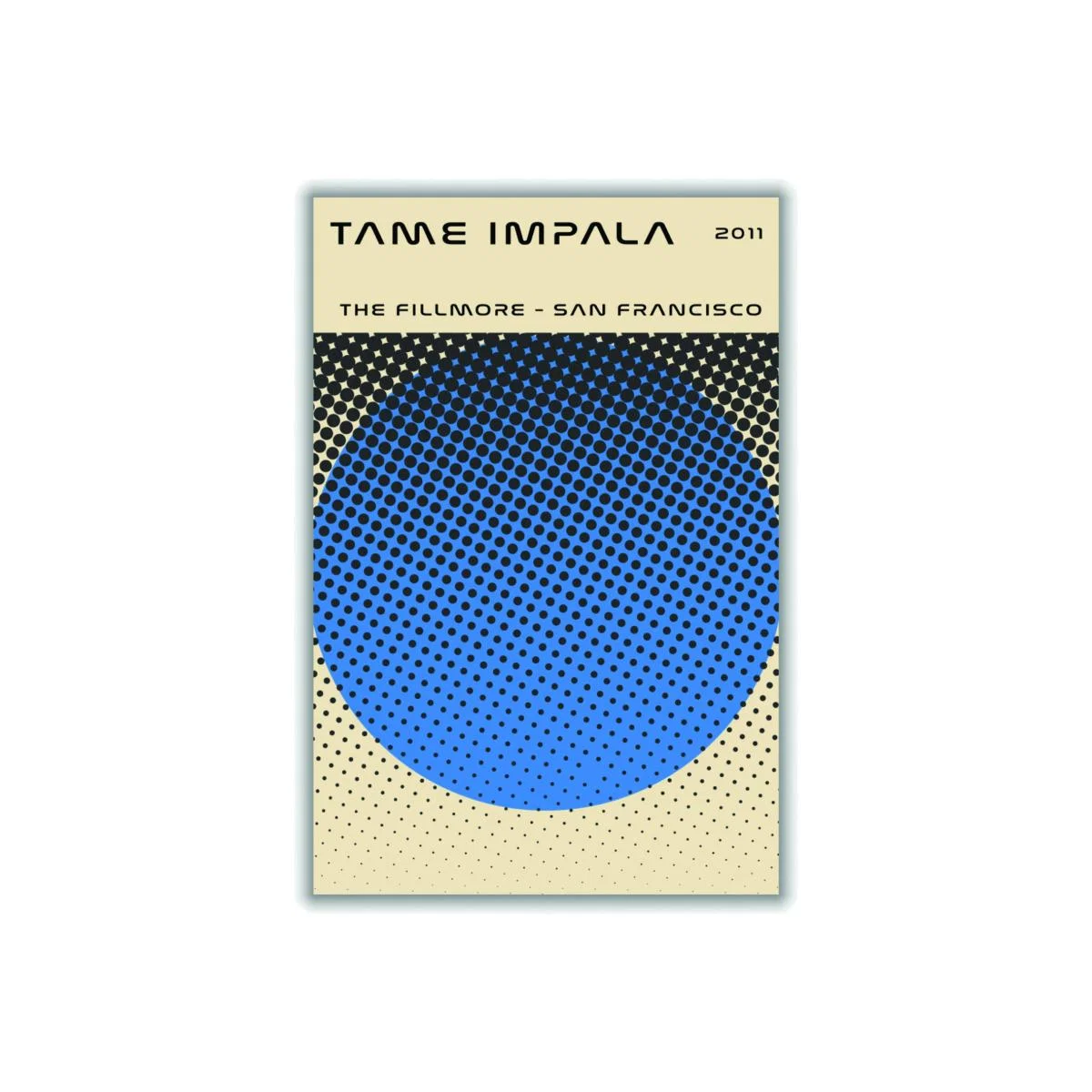 Blue Tame Impala Live In San Francisco A4 210 X 297Mm Stanley Print House – image 1
