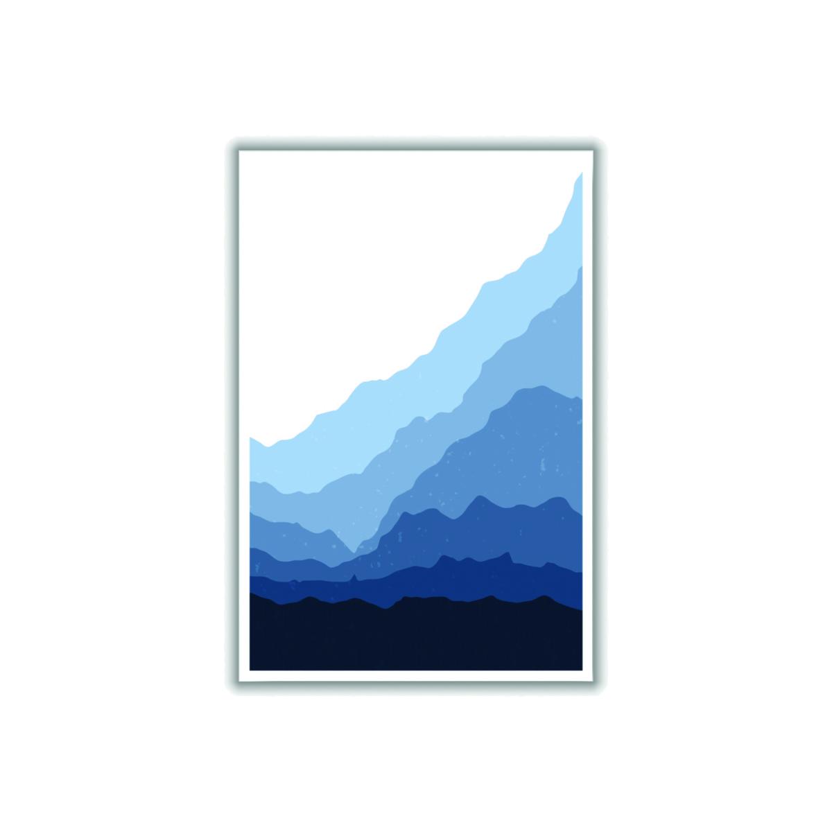 Blue Japanese Mountains Xxs Stanley Print House – image 1