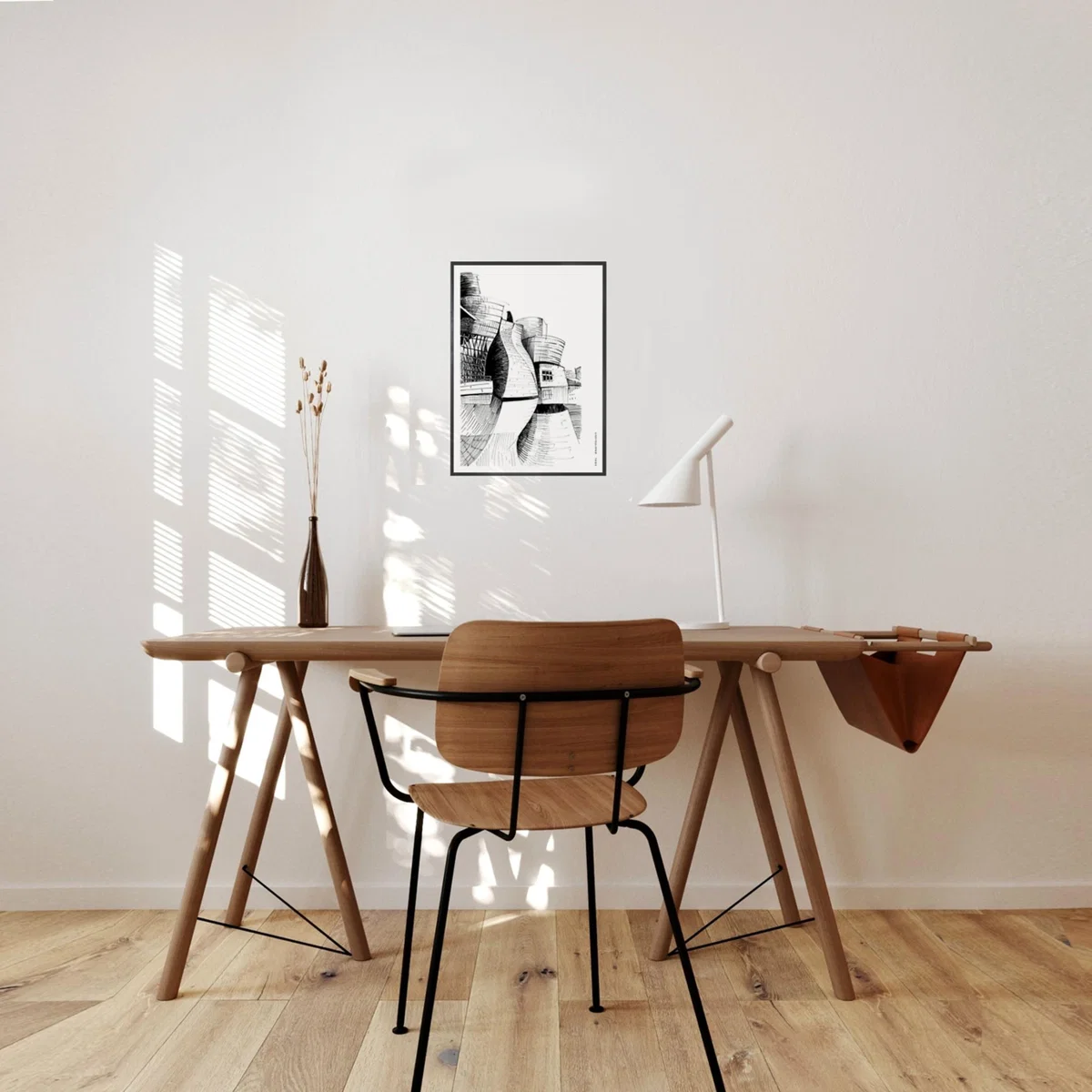 Black / White The Guggenheim Bilbao Art Print: Spain's Modern Architectural Masterpiece A4 210 X 297Mm Awol – image 7