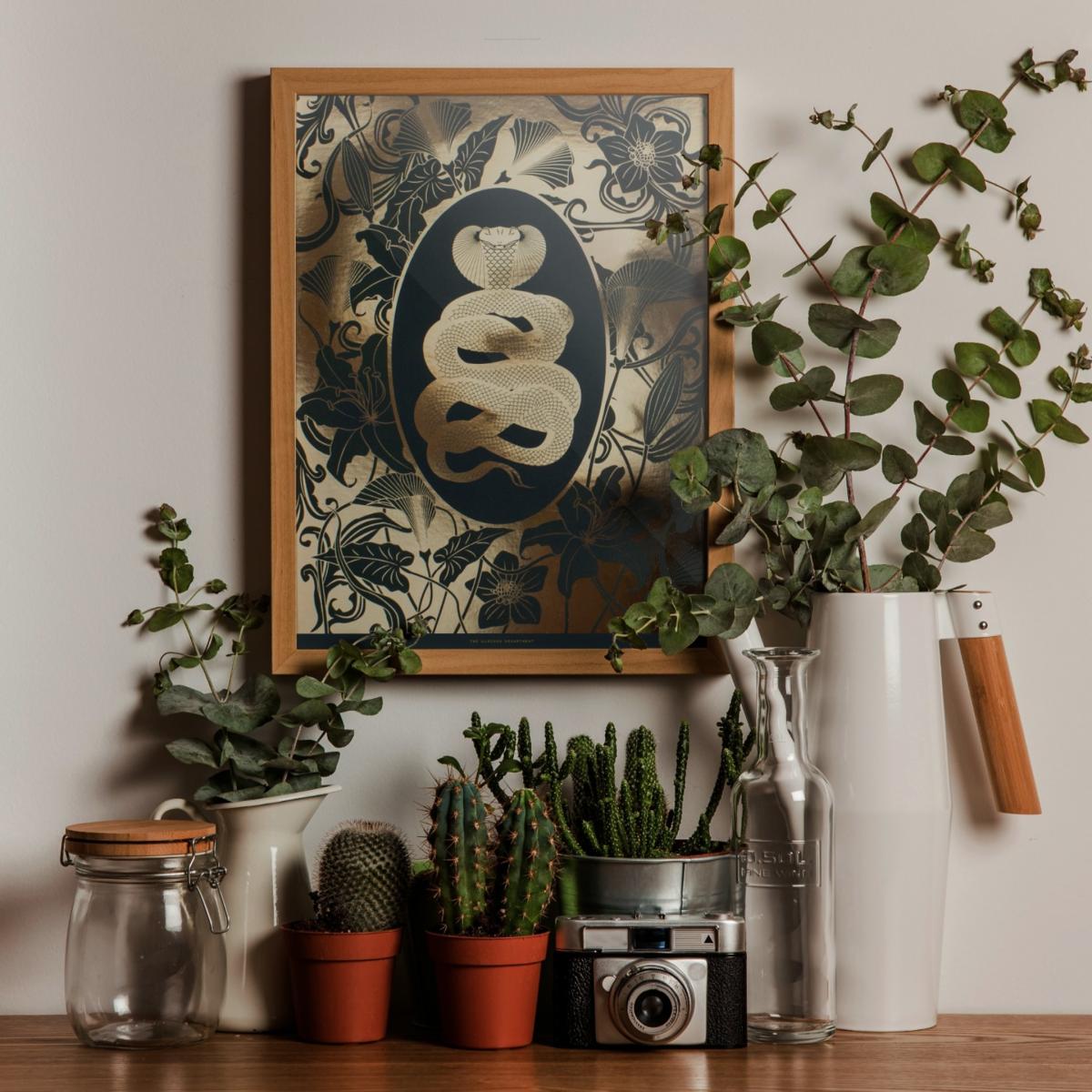 Elemental Cobra Gold Print The Curious Department – image 2