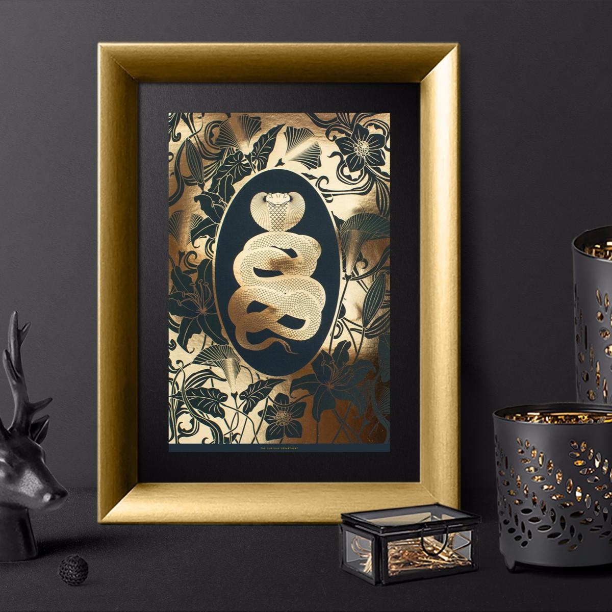 Elemental Cobra Gold Print The Curious Department – image 3
