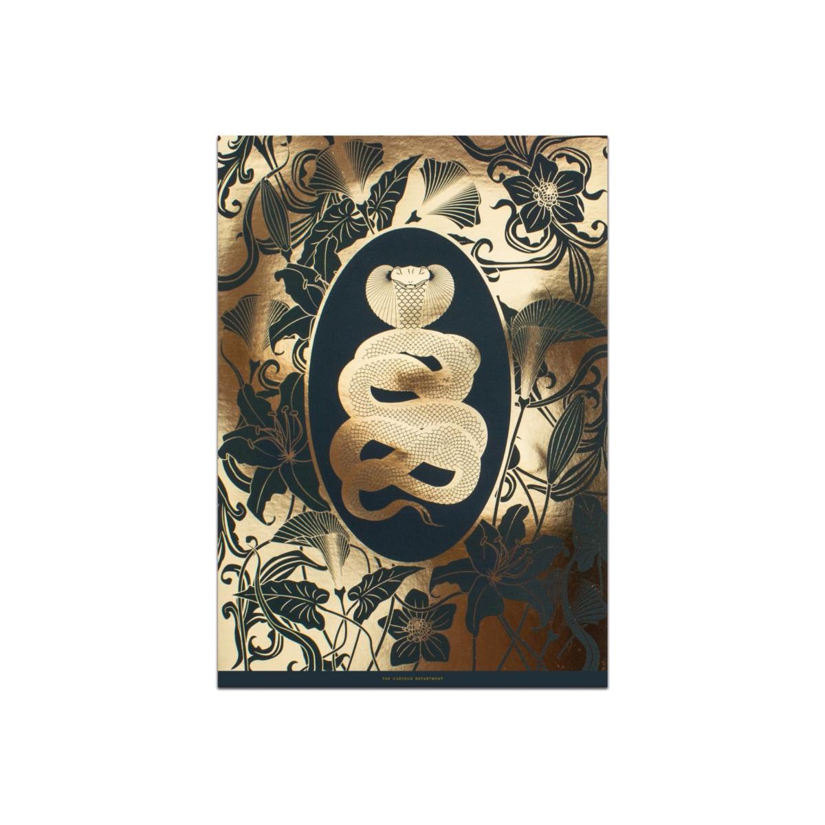 Elemental Cobra Gold Print The Curious Department – image 1