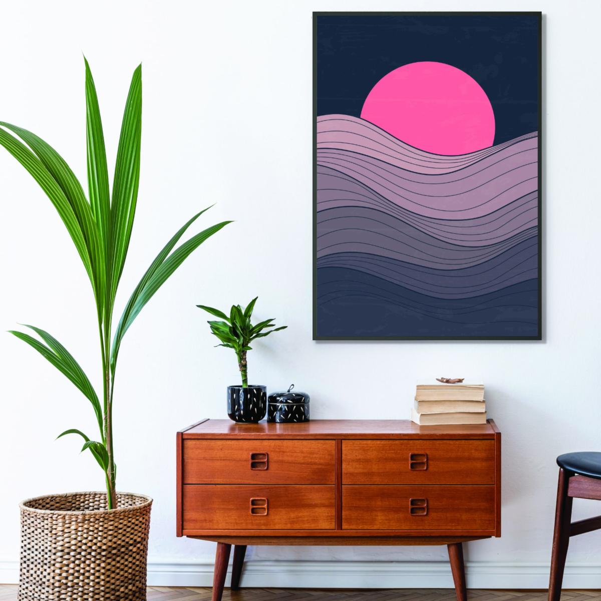 Pink / Purple Minimal Pink Sunset 1 Xxs Stanley Print House – image 3