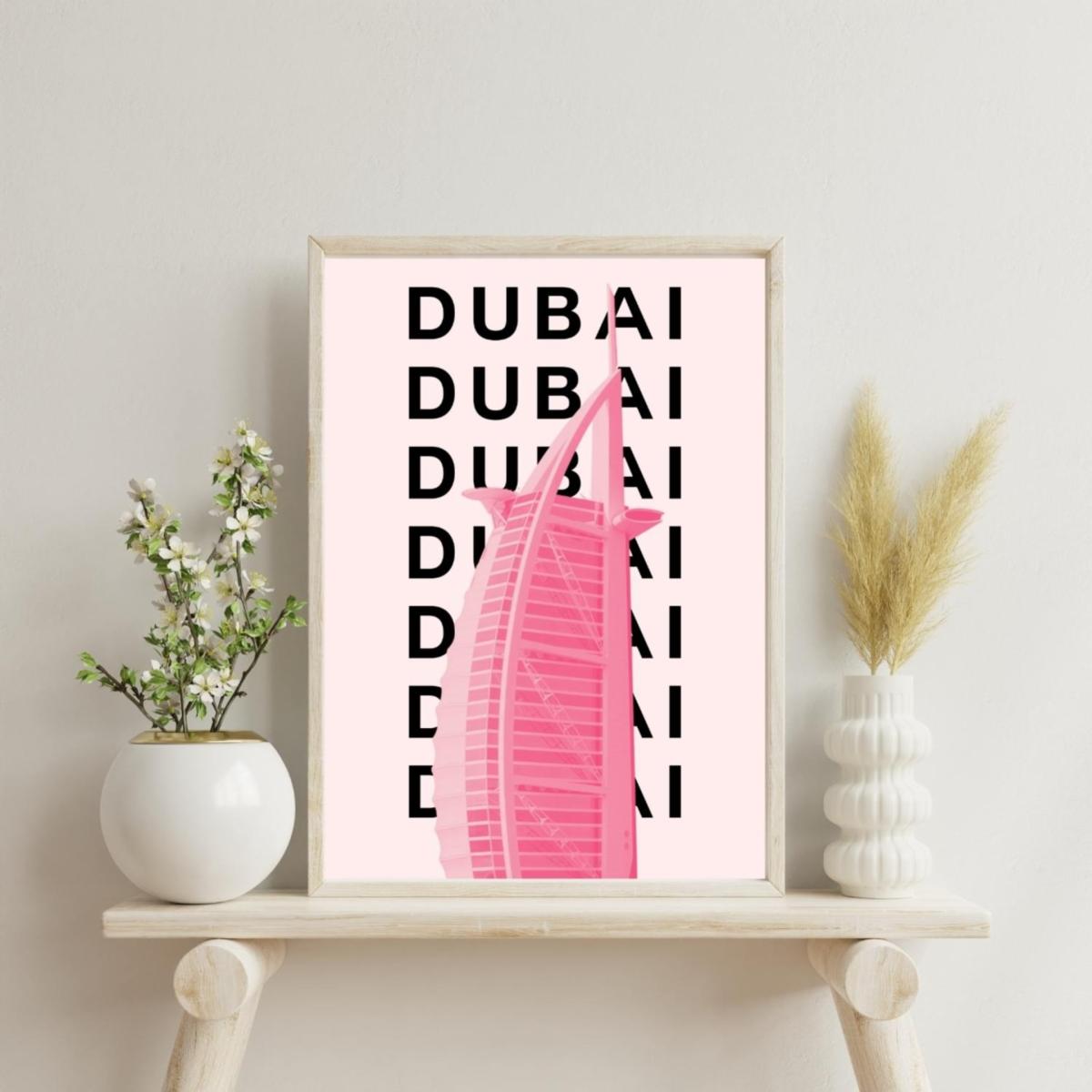 Pink / Purple Dubai Iconic Silhouette | Artchi – image 2