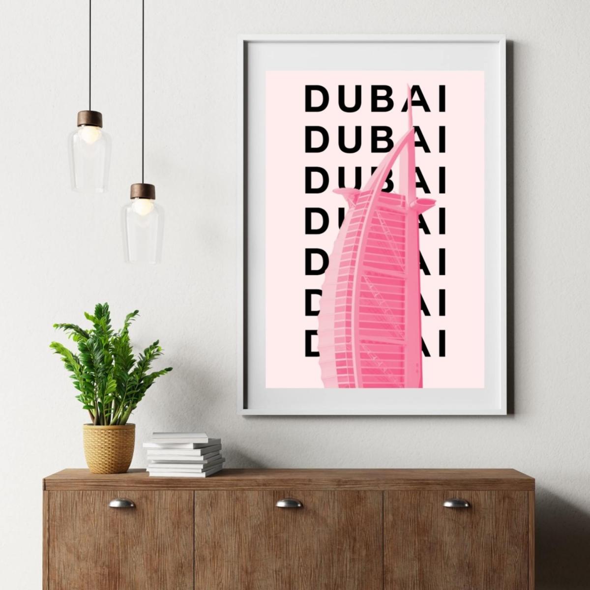 Pink / Purple Dubai Iconic Silhouette | Artchi – image 4