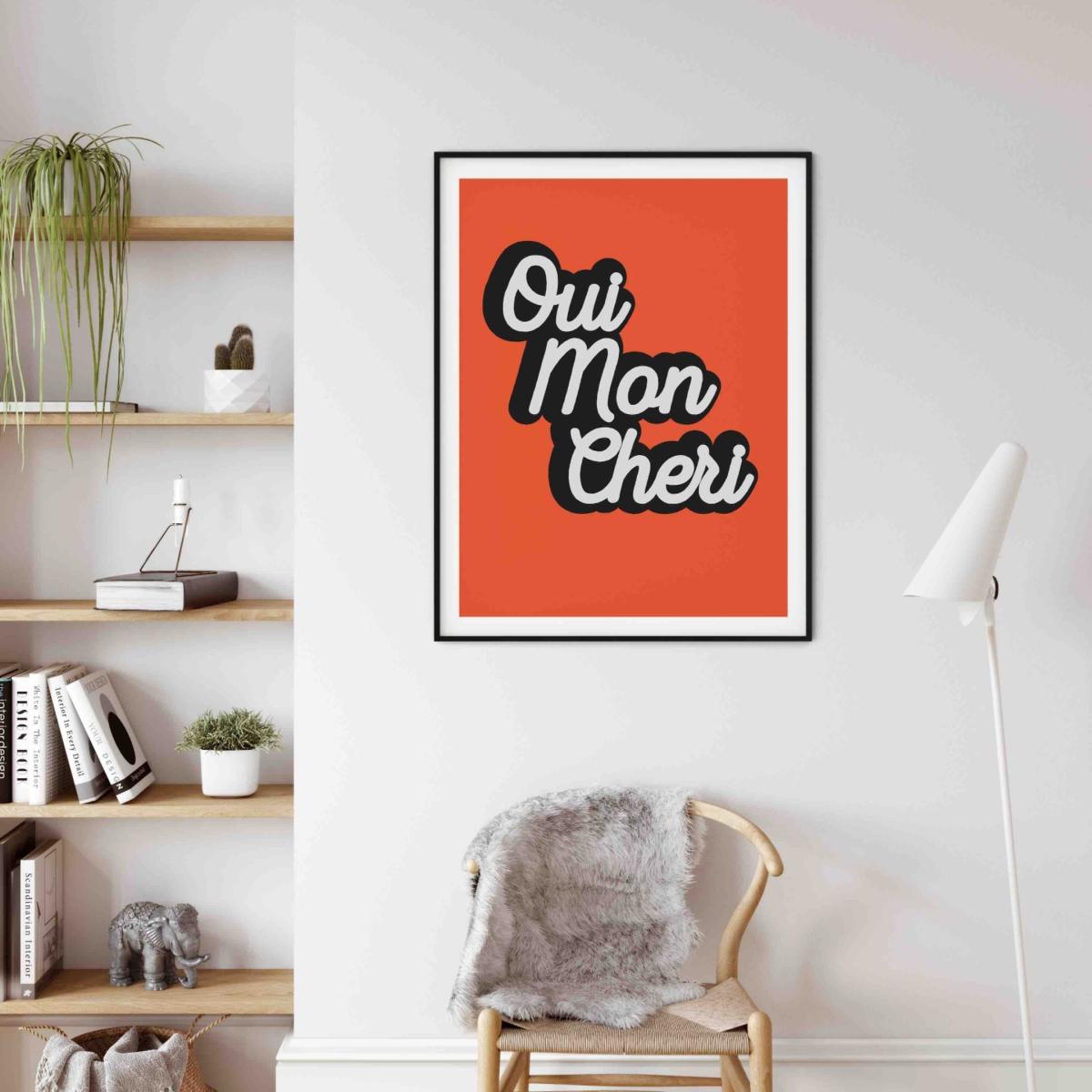 Yellow / Orange Oui Mon Chéri A3 297 X 420Mm The Native State – image 2