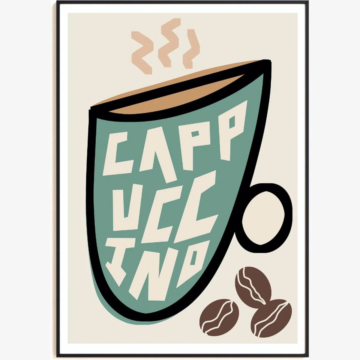 Cappuccino Art Print - A3 Natalie Cass Art – image 1
