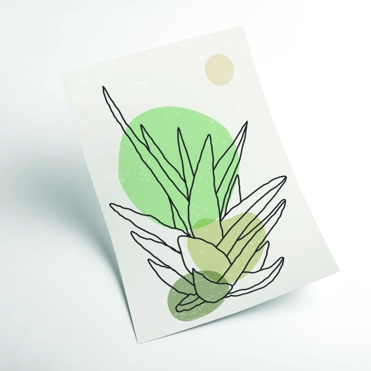 Green Color Abstract Agave #3 A2 420 X 594Mm Stanley Print House – image 2