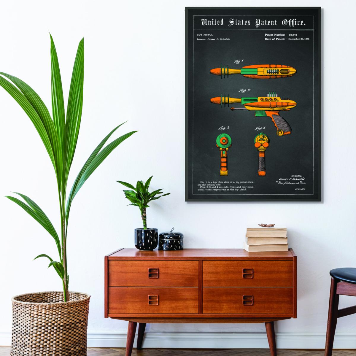Yellow / Orange Raygun Patent A4 210 X 297Mm Stanley Print House – image 3