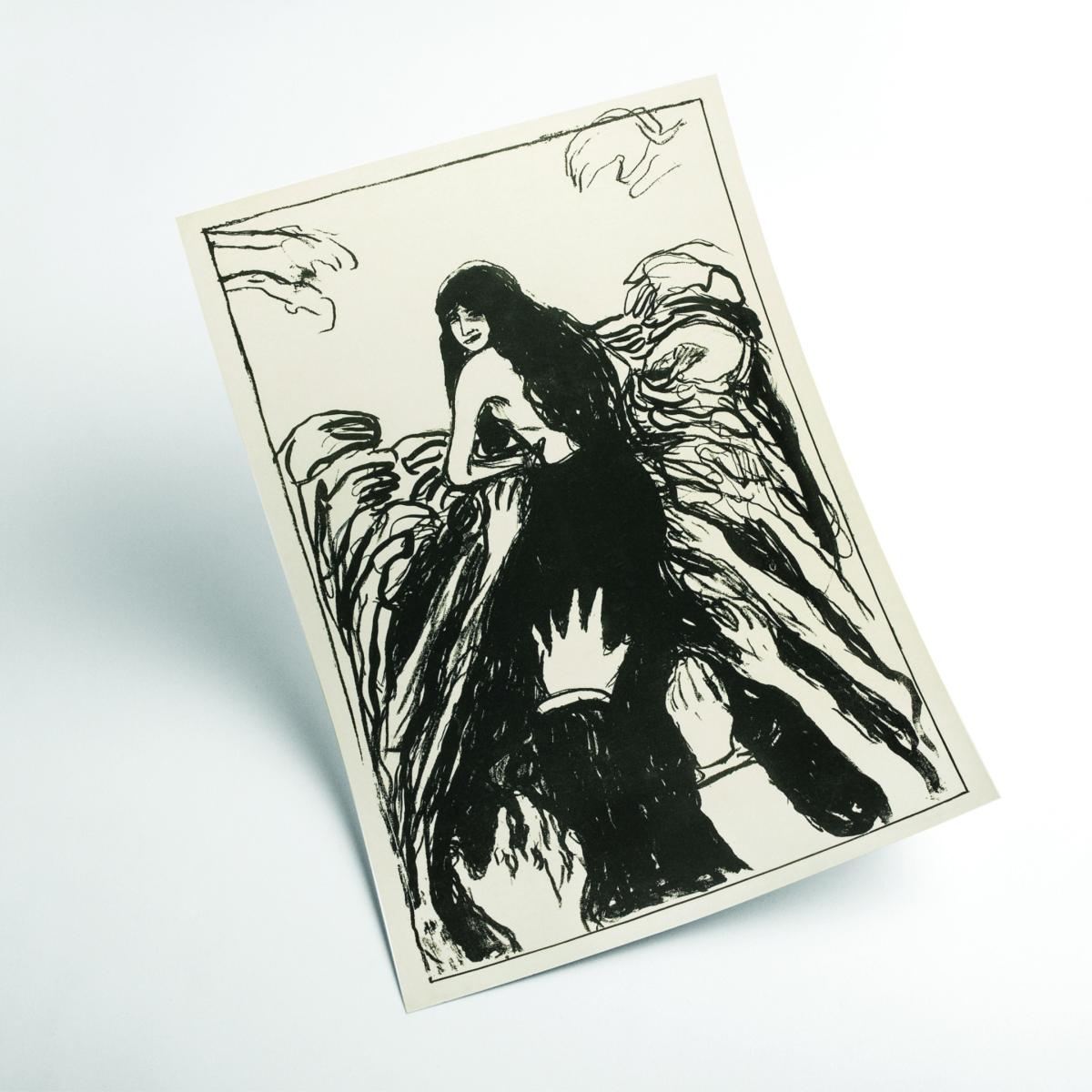Black The Hands 1895 By Edvard Munch Small Stanley Print House – image 2