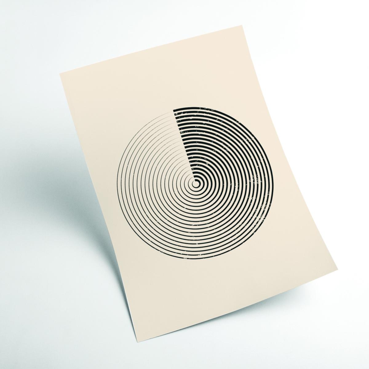 Black Boho Minimal Shapes #1 A3 297 X 420Mm Stanley Print House – image 2