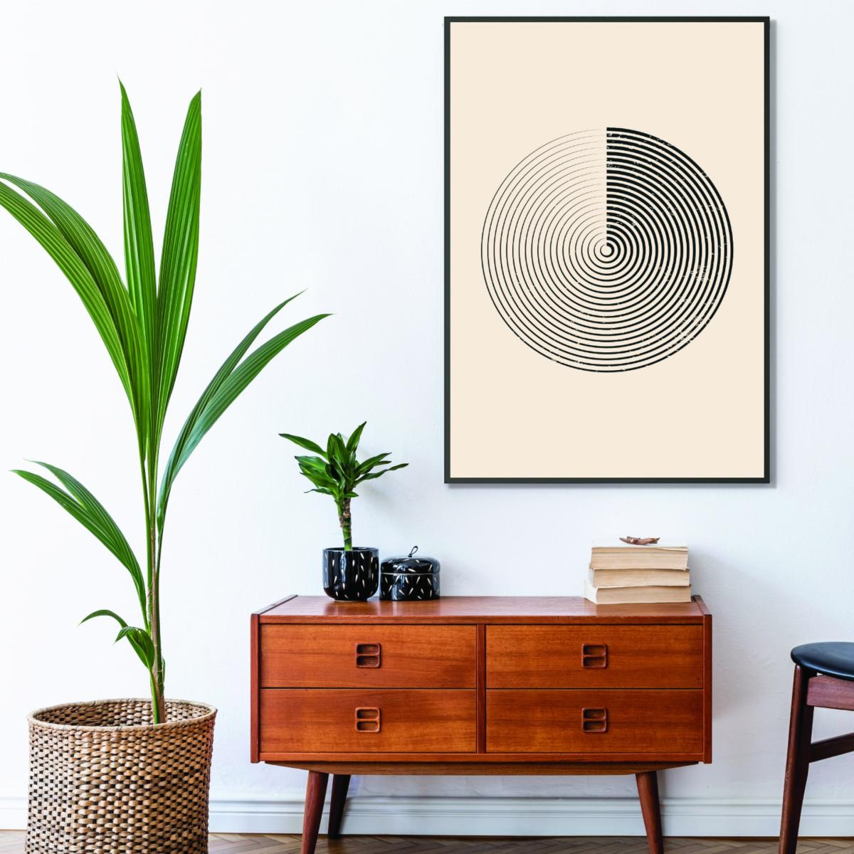 Black Boho Minimal Shapes #1 A3 297 X 420Mm Stanley Print House – image 3
