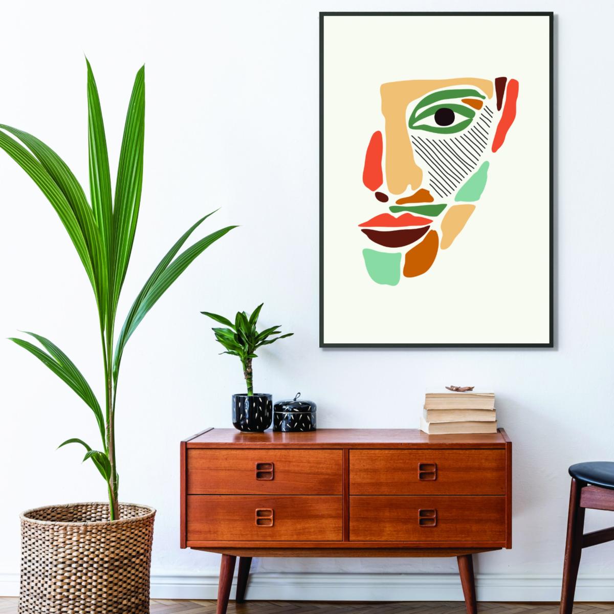 Color Abstract Faces #2 A4 210 X 297Mm Stanley Print House – image 3