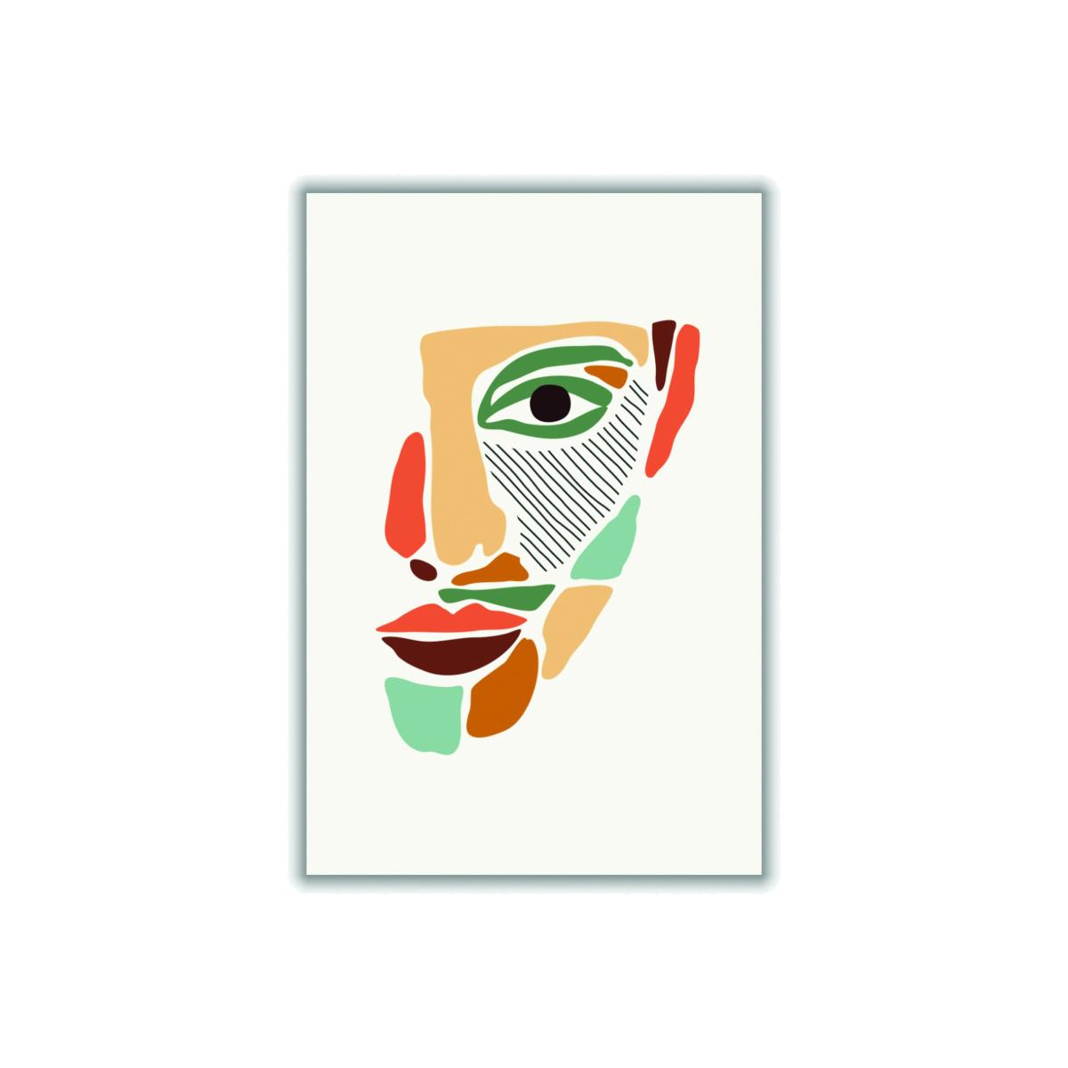 Color Abstract Faces #2 A4 210 X 297Mm Stanley Print House – image 1