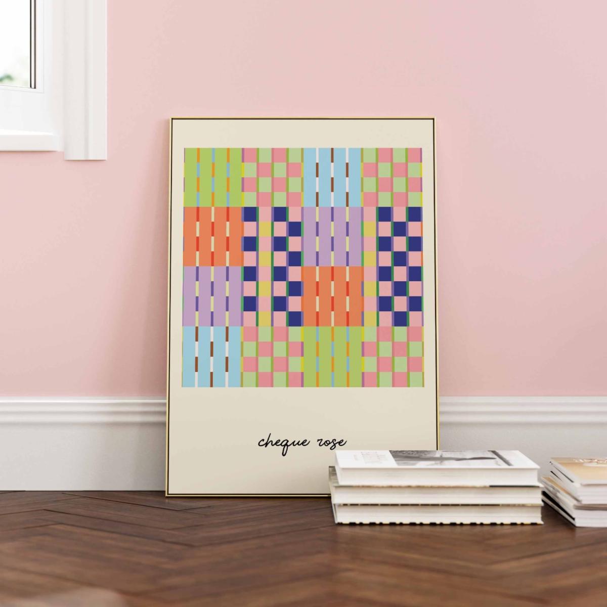 Colour Block Checkered Print Sofe Store – image 2