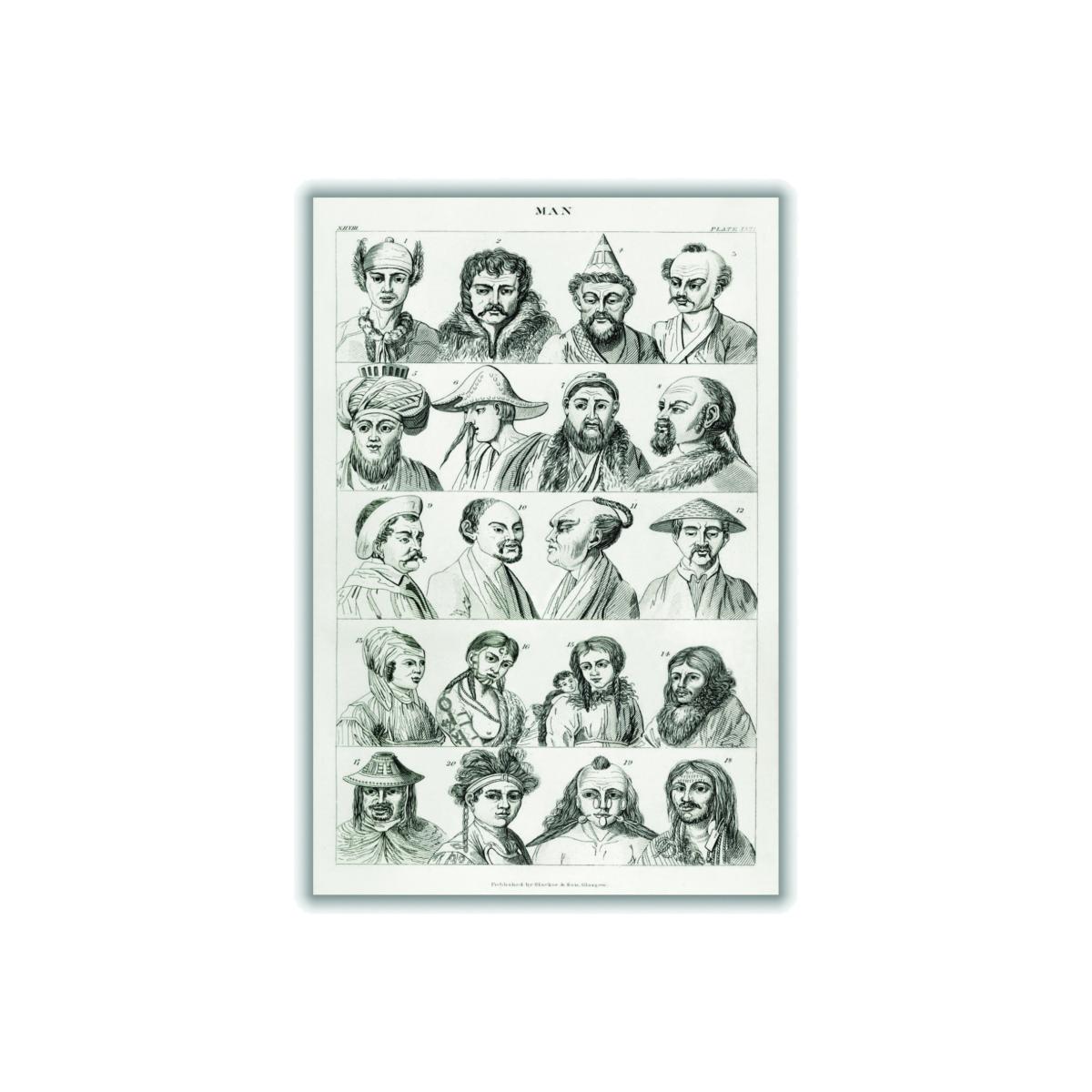 Man I By Oliver Goldsmith Grey A2 420 X 594Mm Stanley Print House – image 1