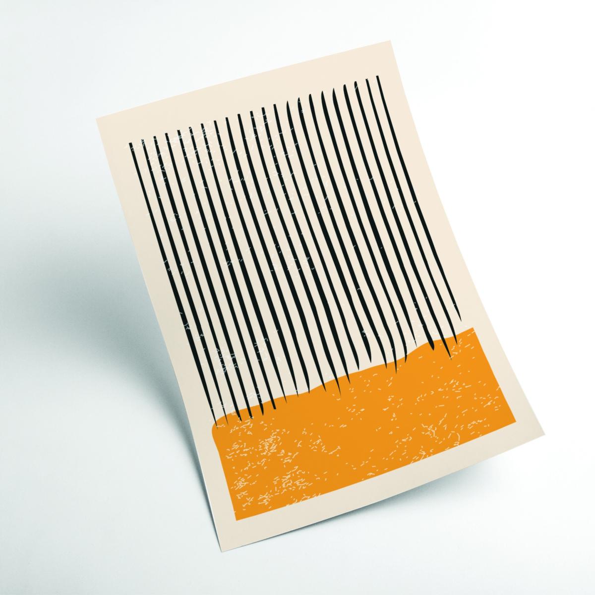 Yellow / Orange Minimal Abstract Set #3 A4 210 X 297Mm Stanley Print House – image 2