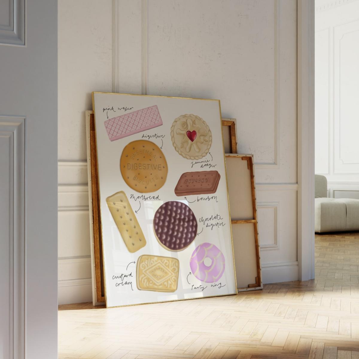 Biscuit Hand Painted Art Print - A3 Natalie Cass Art – image 3