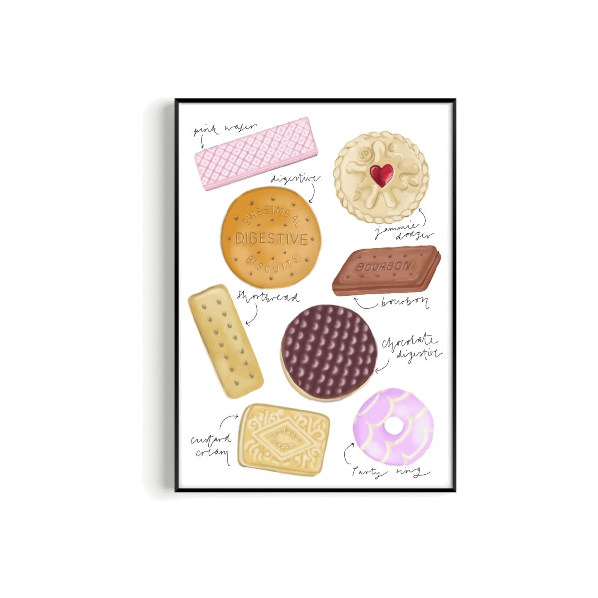 Biscuit Hand Painted Art Print - A3 Natalie Cass Art – image 1
