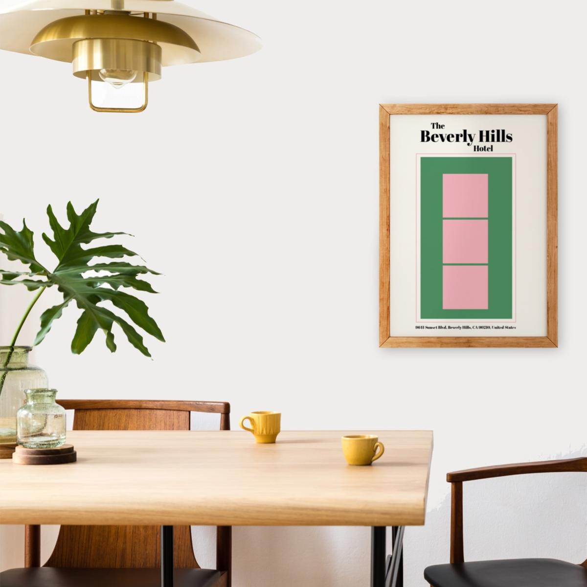 The Beverly Hills Hotel Giclée Retro Art Print A3 Fanclub – image 2