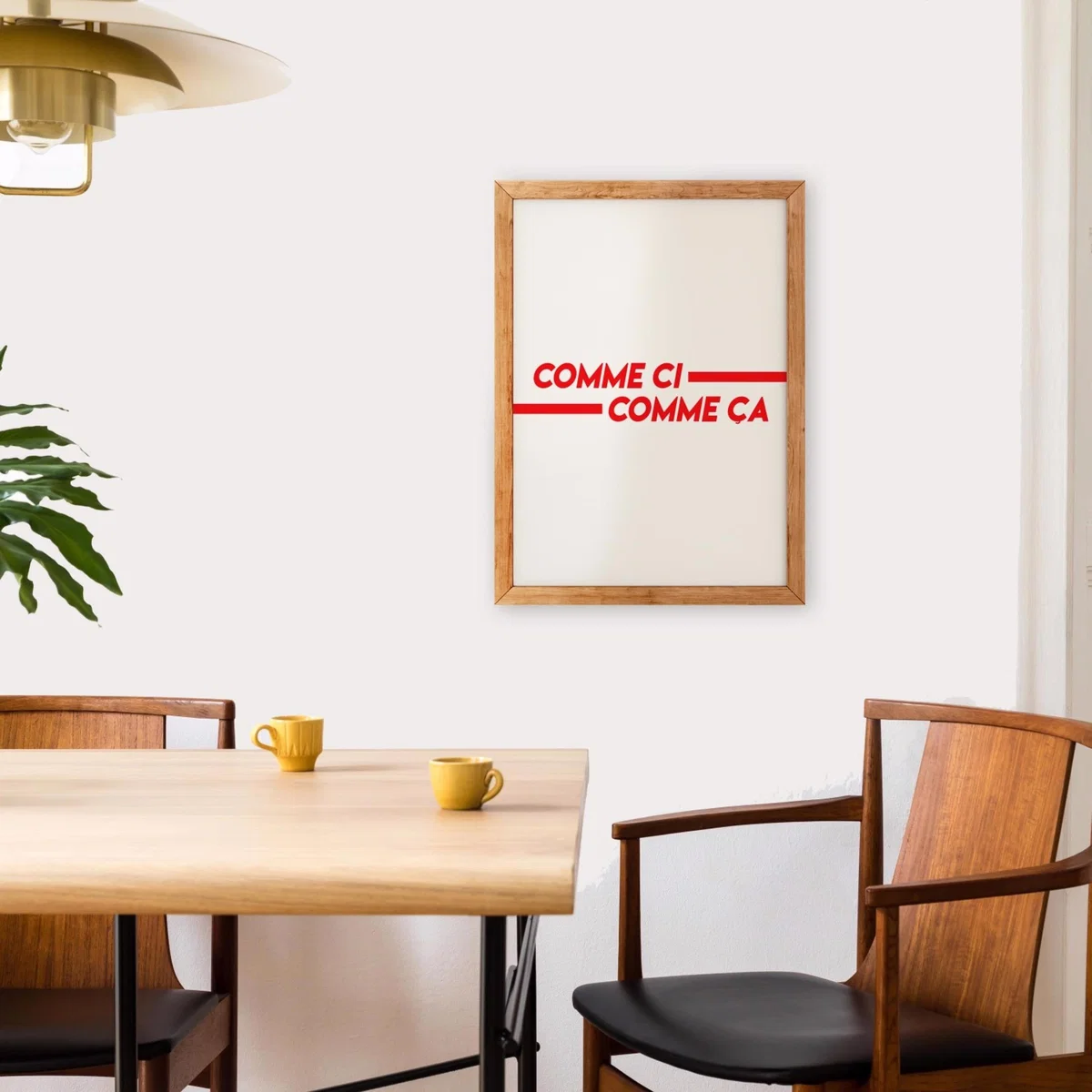 Comme Ci Comme Ça Red French Retro Giclée Art Print A3 297 X 420Mm Fanclub – image 3