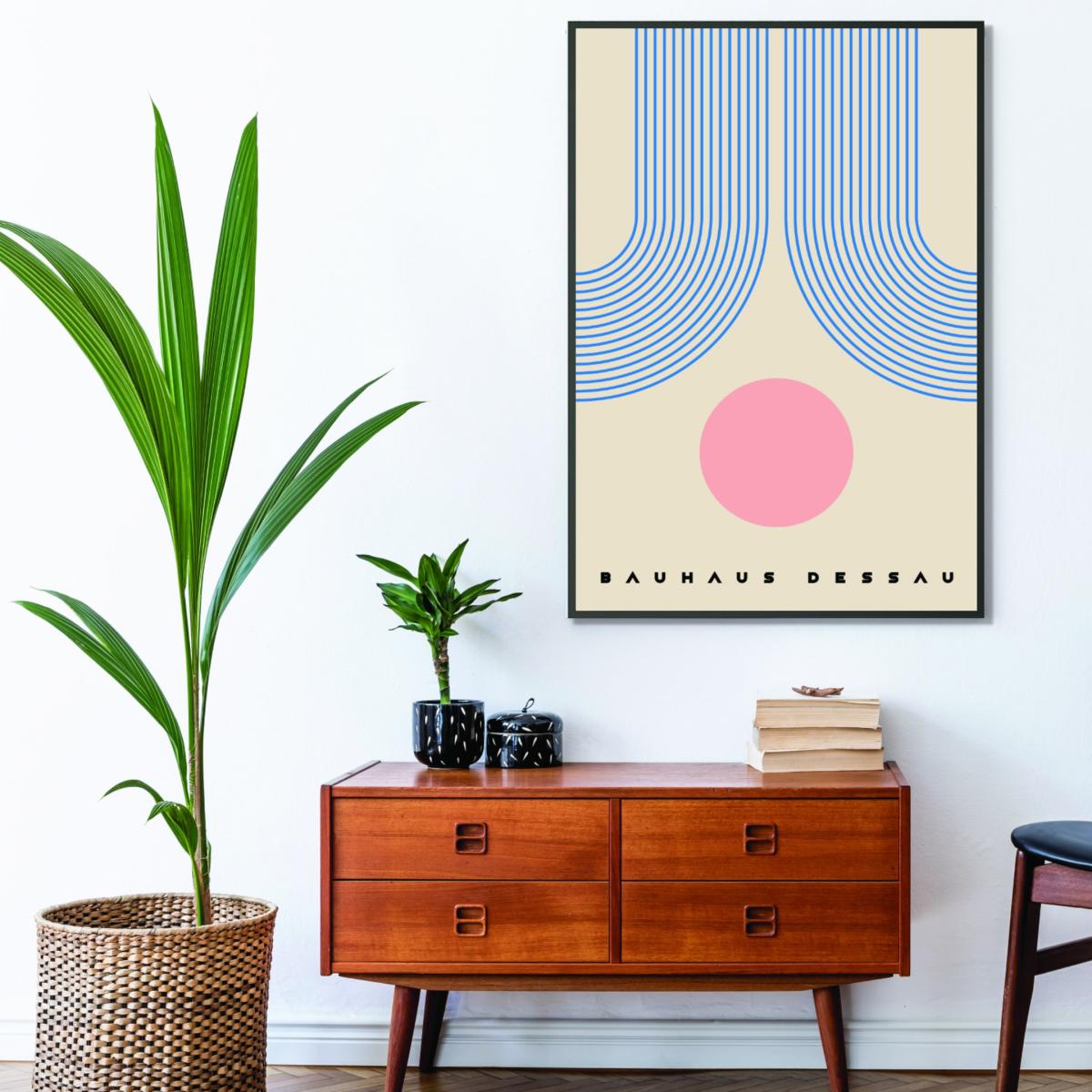 Rose Gold Bauhaus Design A2 420 X 594Mm Stanley Print House – image 3