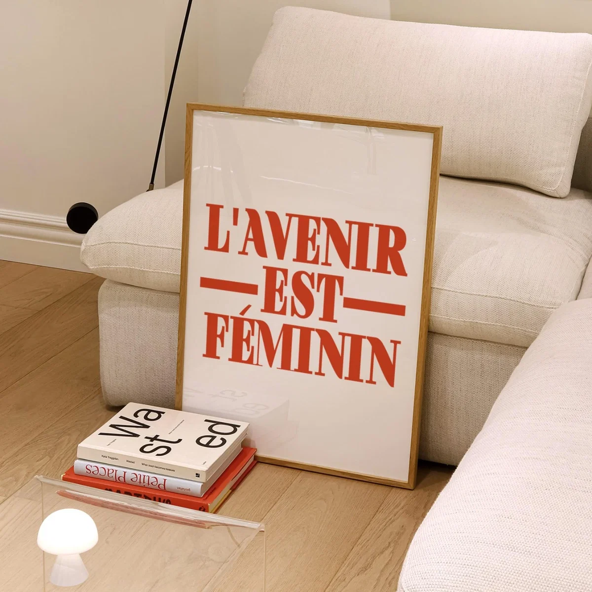 Red L'avenir Est Feminin Giclée Art Print A3 297 X 420Mm Fanclub – image 2