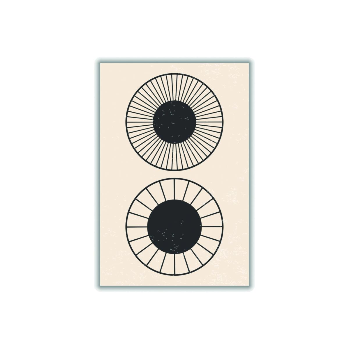 Black Circles! A4 210 X 297Mm Stanley Print House – image 1