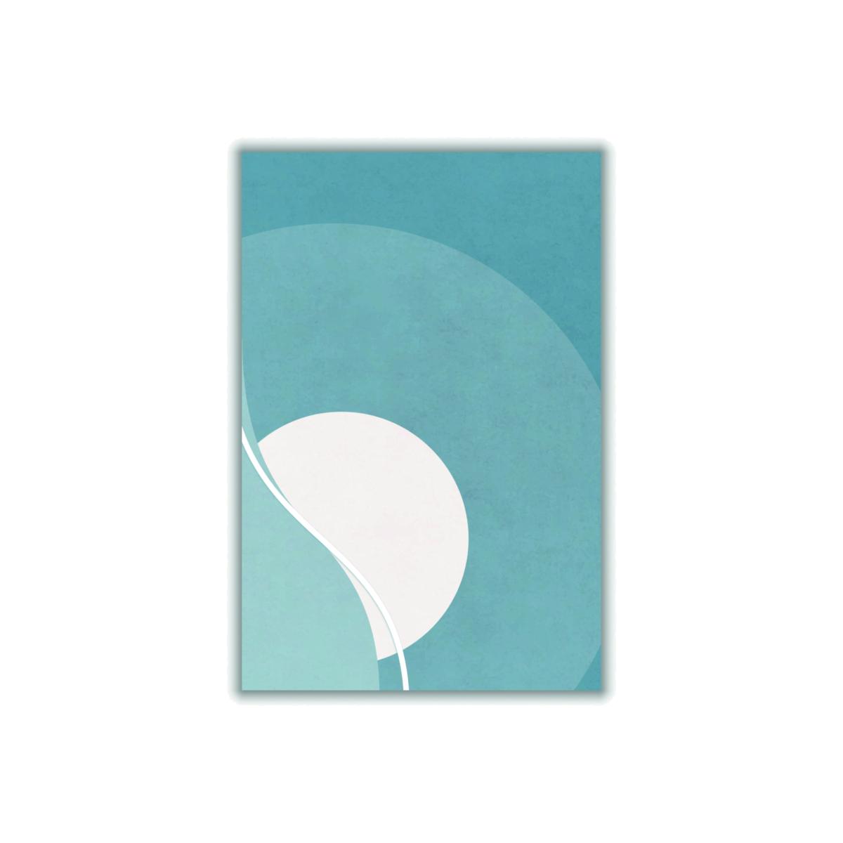 Grey Retro Moon Landscape A2 420 X 594Mm Stanley Print House – image 1