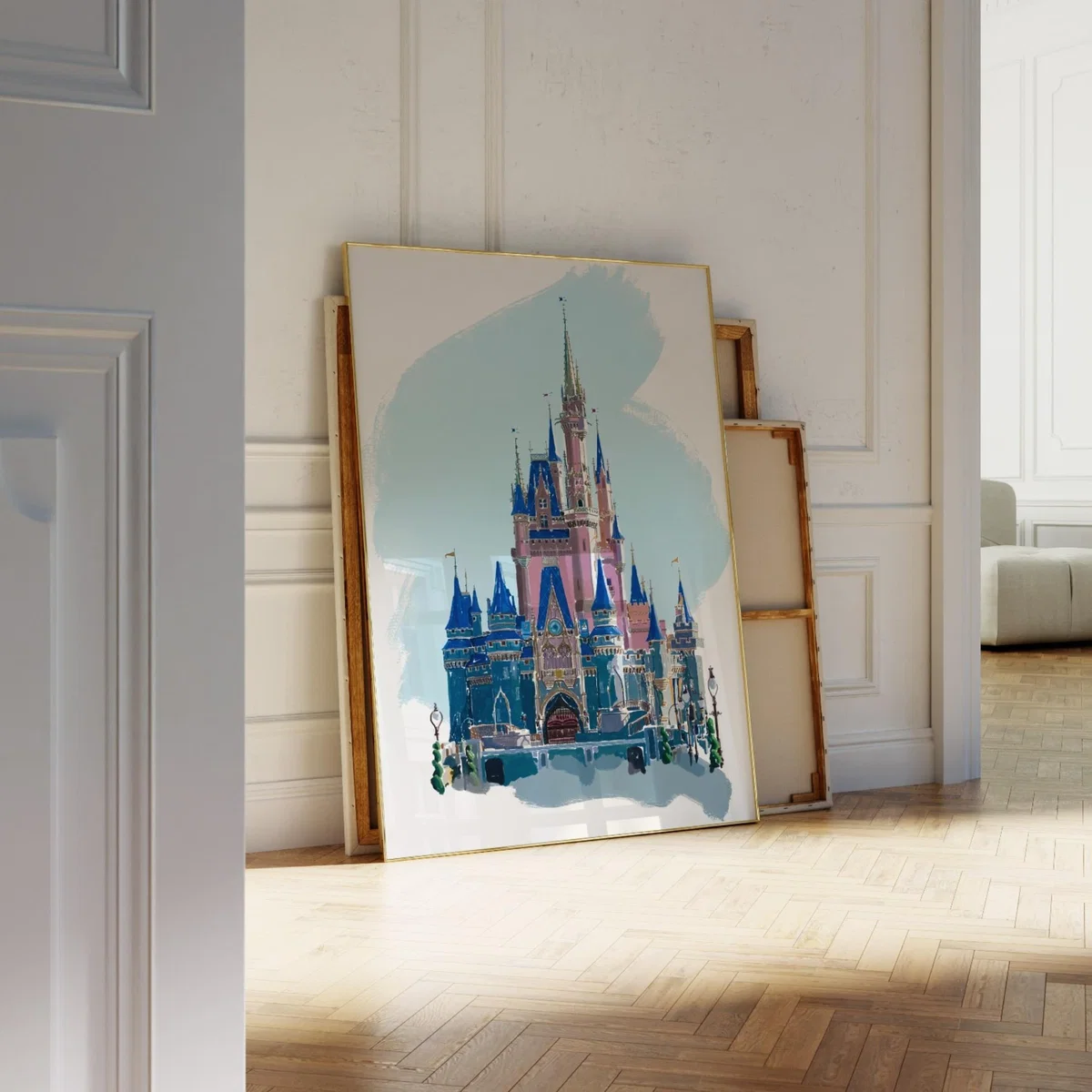 Blue Magic Castle Art Print - A2 Natalie Cass Art – image 2