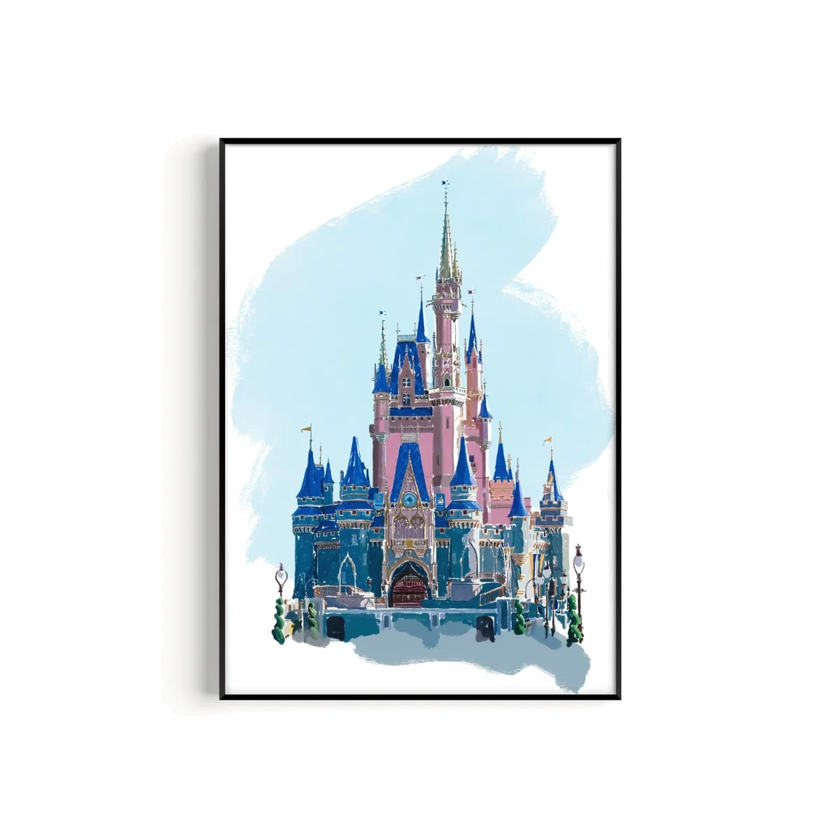 Blue Magic Castle Art Print - A2 Natalie Cass Art – image 1