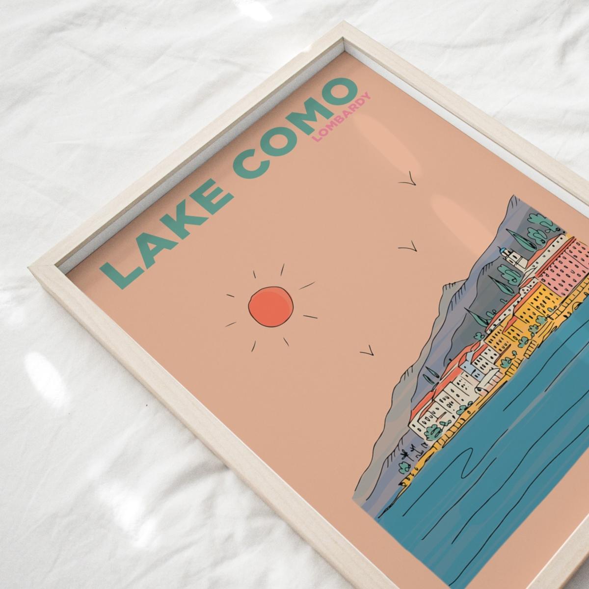 Lake Como Italy - Summer Escapes Print Places & Spaces Art Co. – image 2