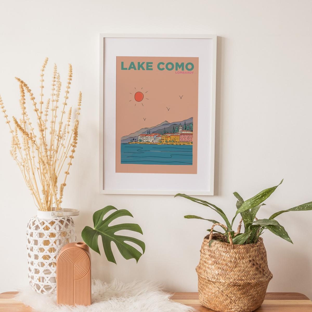 Lake Como Italy - Summer Escapes Print Places & Spaces Art Co. – image 3